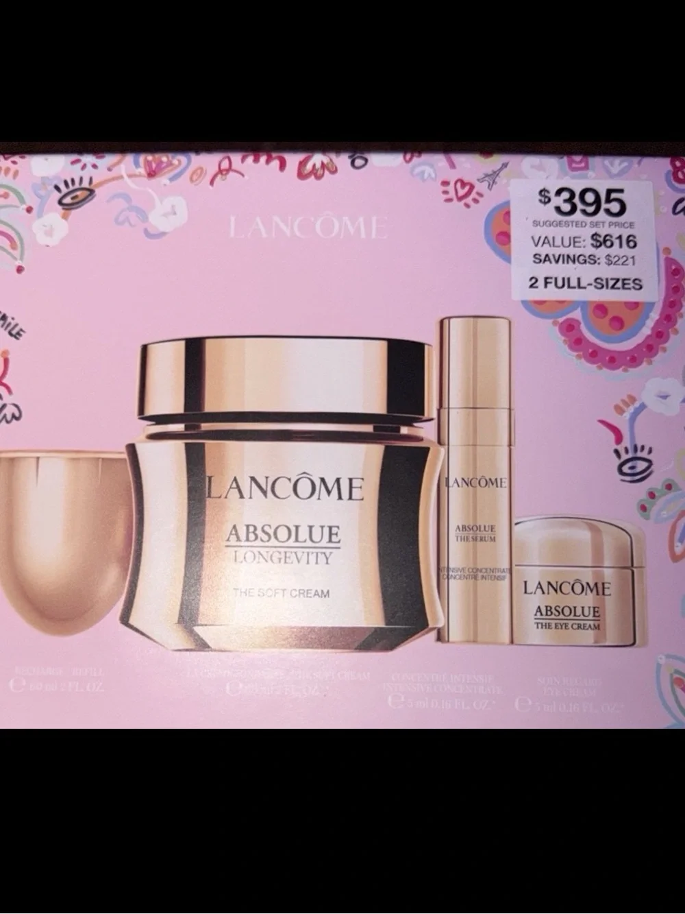 Lancôme Pink Floral Decorative Gift Box
